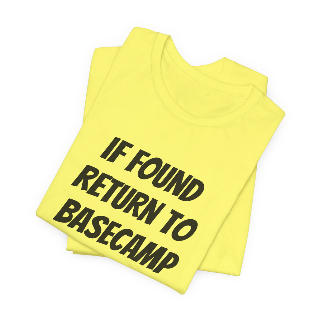 IF FOUND RETURN TO BASECAMP