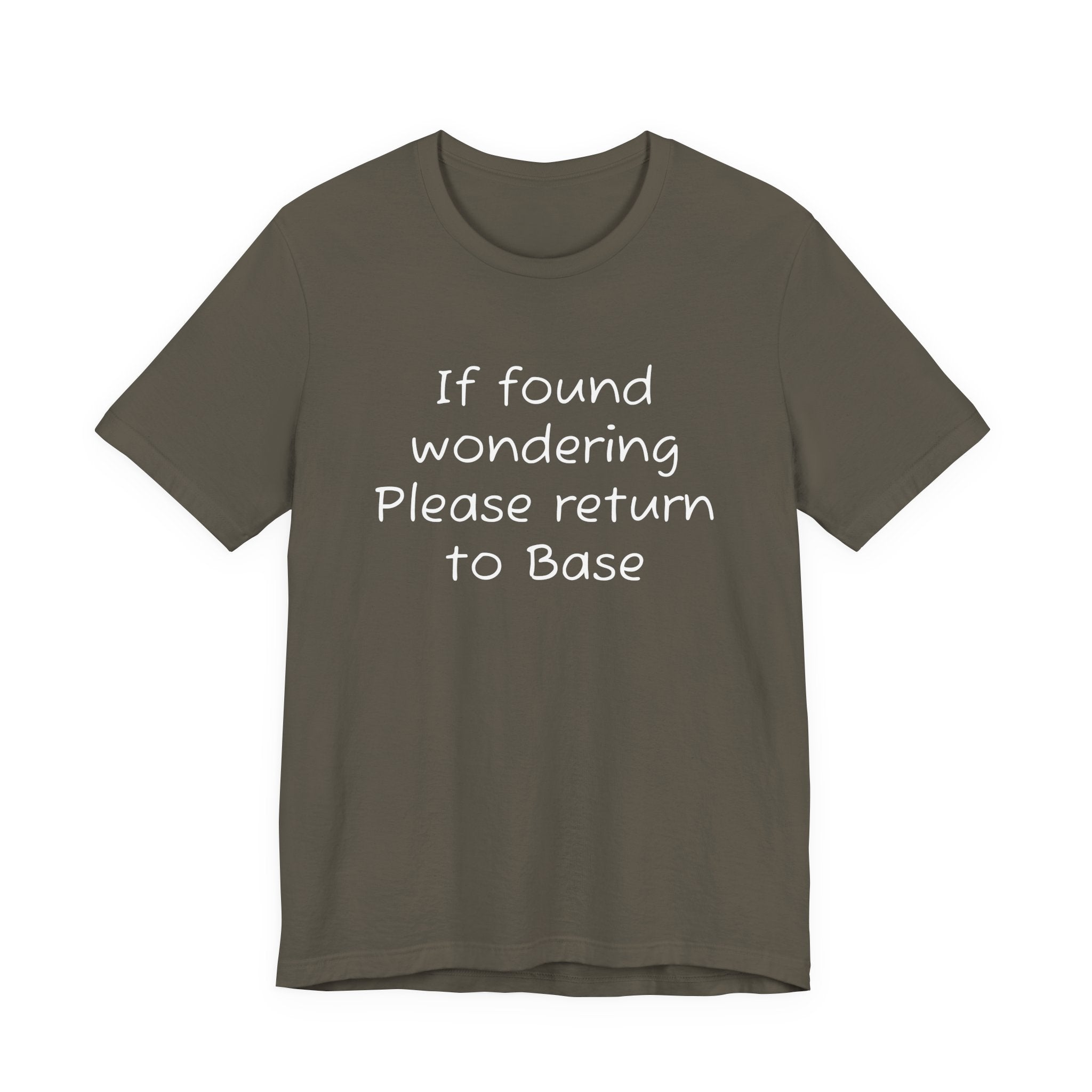 If found wondering please return to base