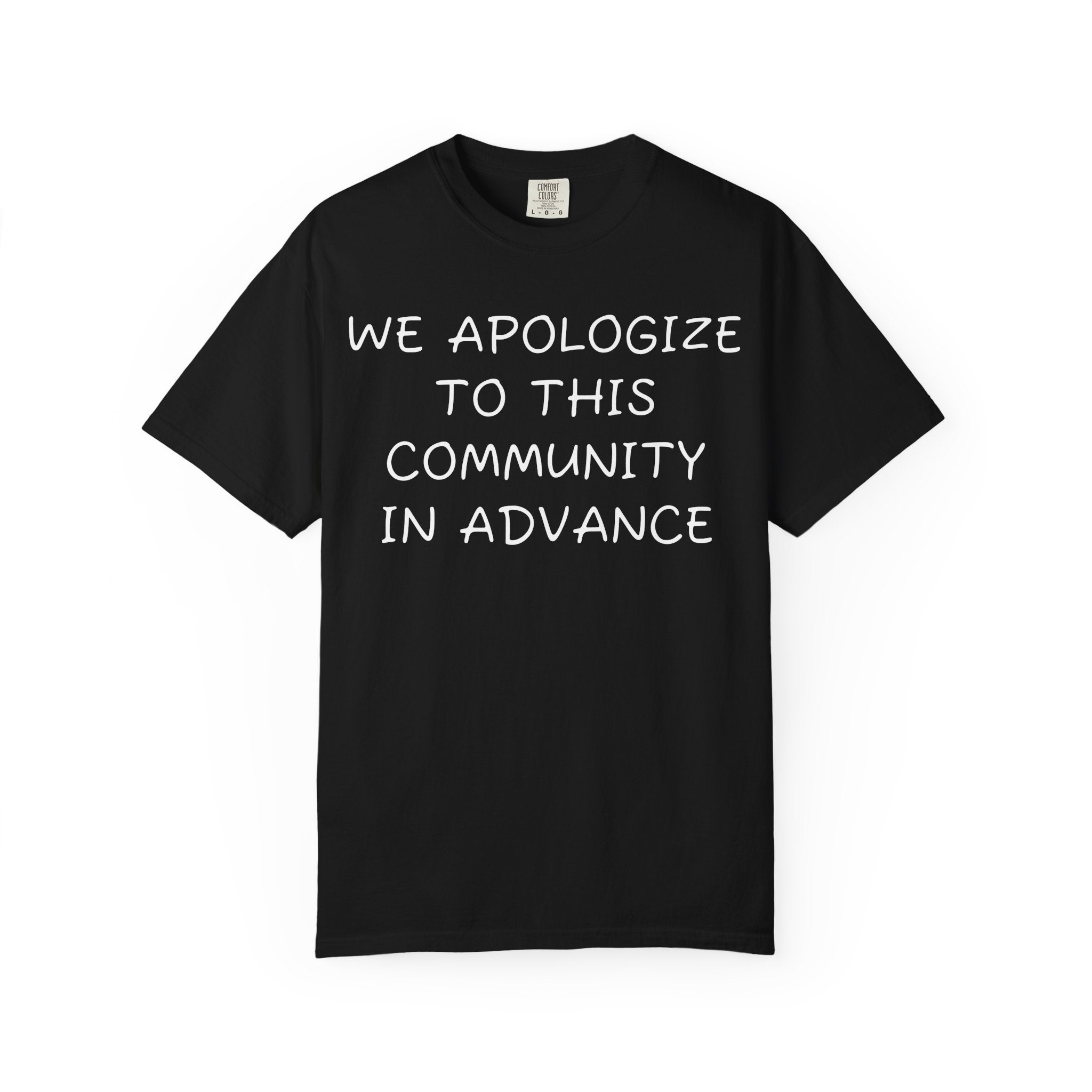 We apologize to this community in advance