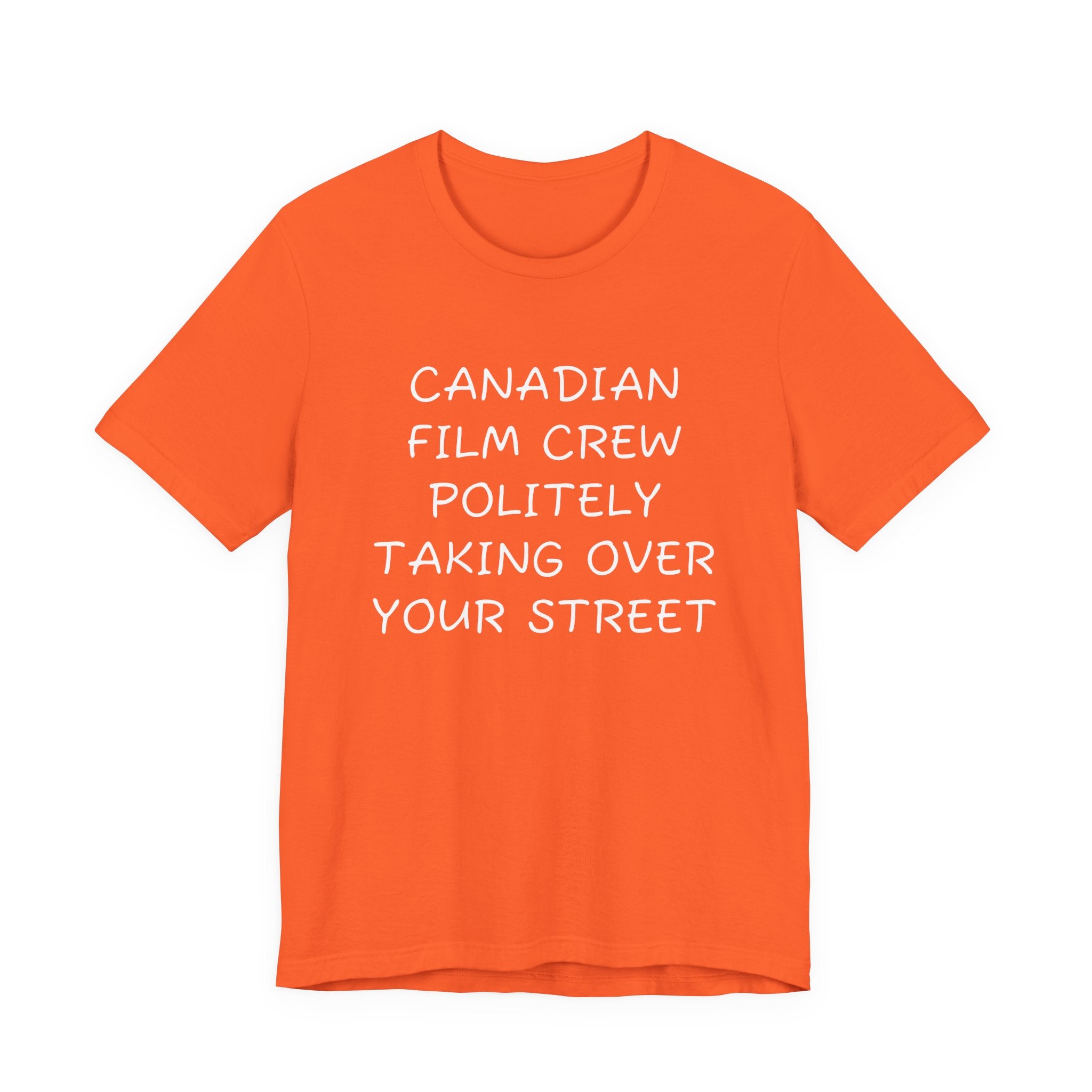 Canadian film crew politely taking over your street